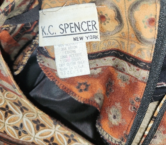 Elegant Brown Patterned Short Sleeve Dress - Picture 4 of 4